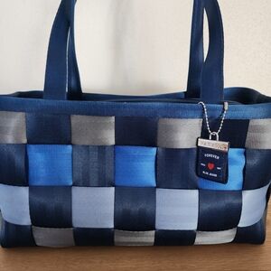 Limited Edition Harveys “Forever Blue Jeans” Large Satchel Seatbelt Bag